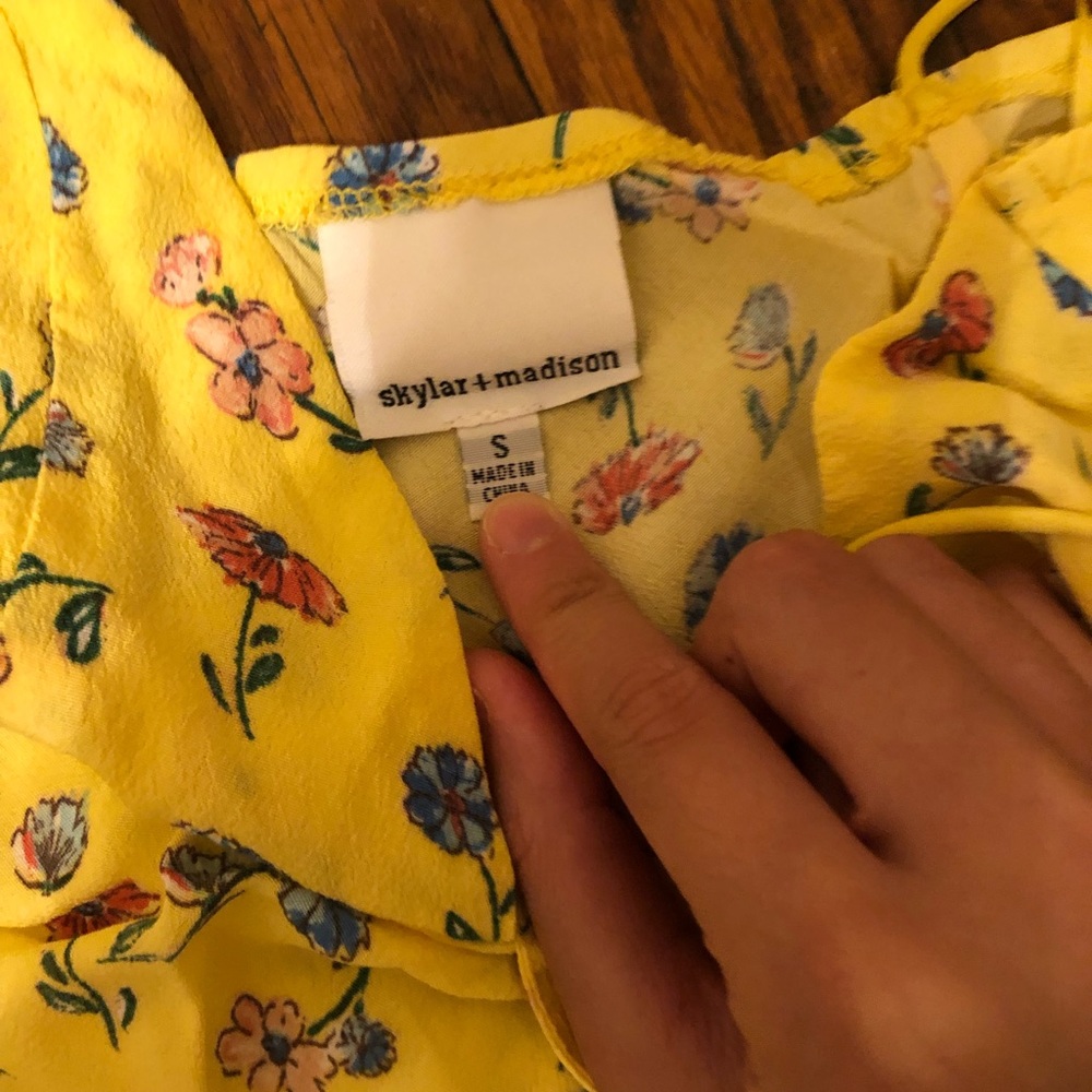 yellow frankie phoenix mini dress.